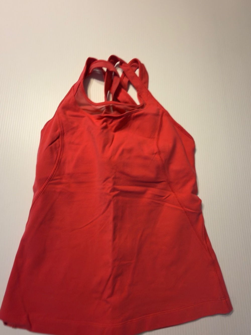 lululemon athletica Coral Pink Mesh-Trim Tank